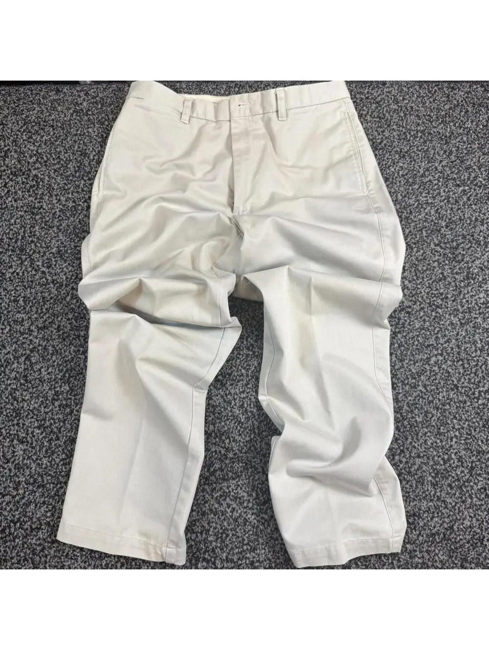 Banana Republic cream cotton chino pants size 33R
